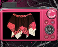 Leopard print rag skirt